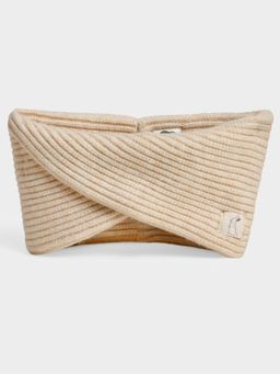 Mi Arcus - Ribbed Knit Snood - Cozy and Stylish Winter Neck Warmer for Kids- Cream (0-5 Years)