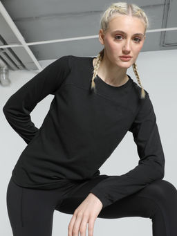 Puma - Seasons Tech Wool Long Sleeve Women Running T-Shirt Black
