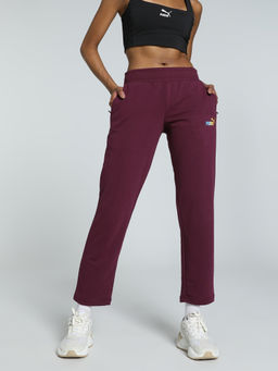 Puma - Logo Graphic Oh Women Purple Track Pant
