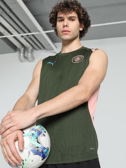 Puma - Manchester City Sleeveless Training Men Slim Fit Football Tank Olive