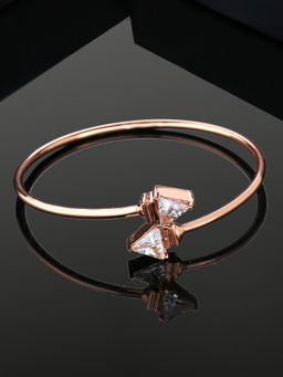Estele - Rose Gold Plated Dazzling Bracelet with Crystal for Girls and Women