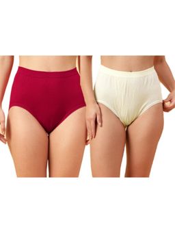 BRACHY - Soft Organic Full Coverage High-Rise Stretchable Maternity Panties (Pack of 2)