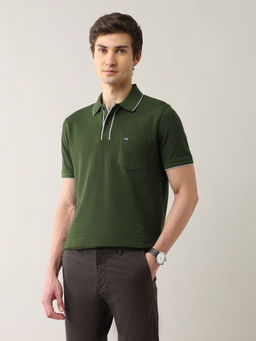 Arrow Sports - Men'S Textured Pure Cotton Polo T-Shirt