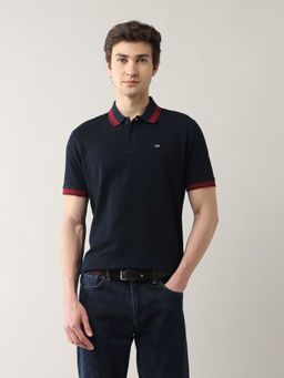 Arrow Sports - Men's Solid Pure Cotton 4 In 1 Rugby Polo T-Shirt