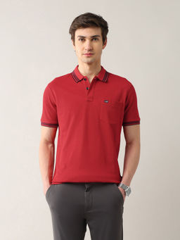 Arrow Sports - Men's Solid Pure Cotton 4 In 1 Rugby Polo T-Shirt