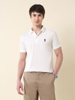 U.S. POLO ASSN. - Men's Solid Pure Cotton Core Polo T-Shirt