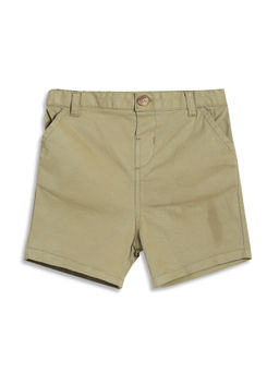 MINI KLUB - Olive Cotton Solid Shorts
