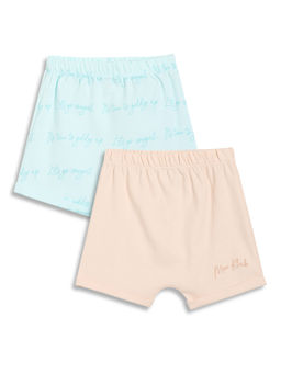 MINI KLUB - Multi-Color Cotton Printed Shorts (Pack of 2)