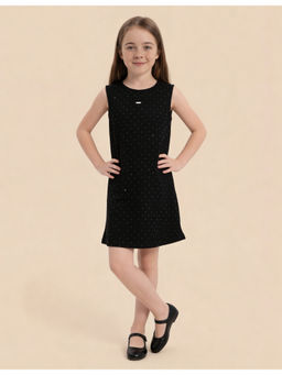U.S. POLO ASSN. - Black Polka Dot A-Line Dress