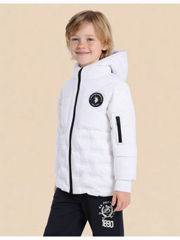U.S. POLO ASSN. - White Solid Puffer Jacket