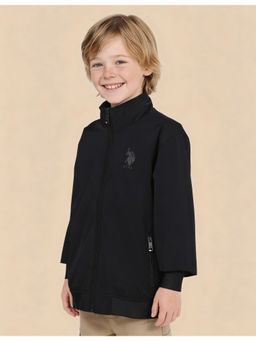 U.S. POLO ASSN. - Black Solid Regular Fit Jacket
