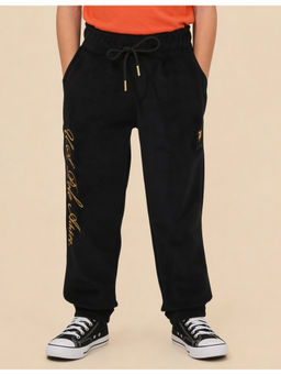 U.S. POLO ASSN. - Black Embroidered Monochrome Joggers