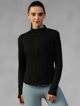 Athlisis - Black Women's Everyday Sporty Zip-Up Gym and Training Jacket