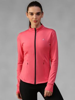 Athlisis - Pink Women's Everyday Sporty Zip-Up Gym and Training Jacket