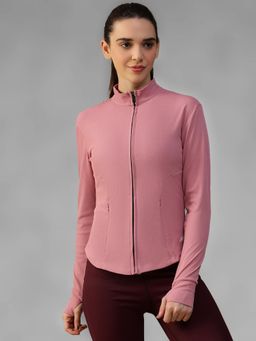 Athlisis - Pink Women's Everyday Sporty Zip-Up Gym and Training Jacket