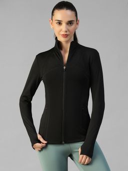 Athlisis - Black Women's Everyday Sporty Zip-Up Gym and Training Jacket