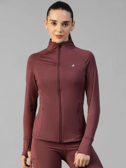 Athlisis - Mauve Women's Everyday Sporty Zip-Up Gym and Training Jacket
