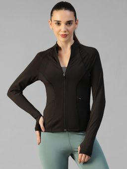 Athlisis - Black Women's Everyday Sporty Zip-Up Gym and Training Jacket