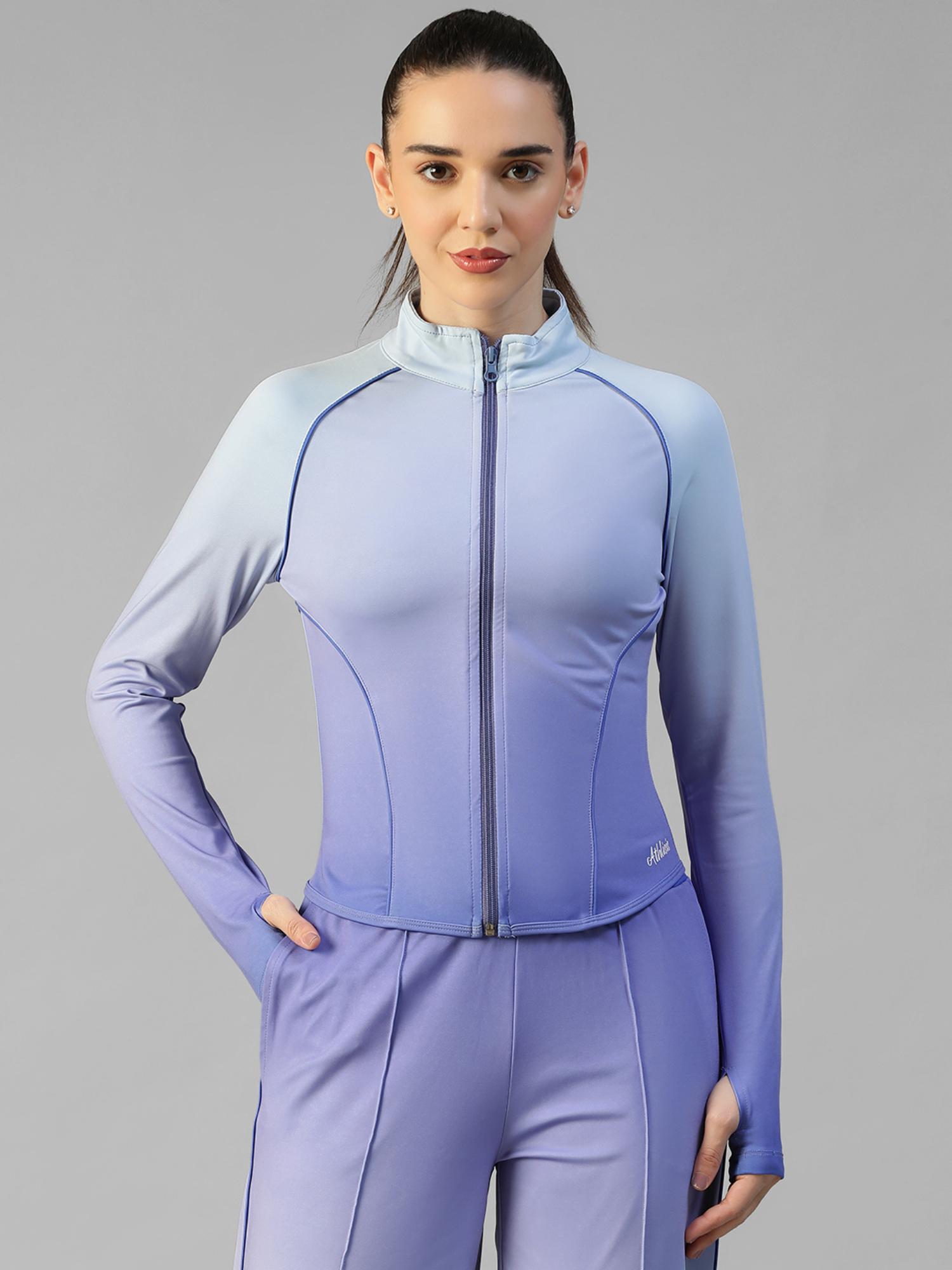 athlisis Blue Women's Everyday Sporty Zip-Up Gym and Training Jacket-picture-41