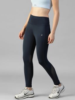 Athlisis - Navy Blue Women's Dry-Tech Workout Gym, Yoga, Running and Training Tights