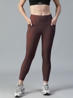 Athlisis - Brown Women's Dry-Tech Workout Gym, Yoga, Running and Training Tights