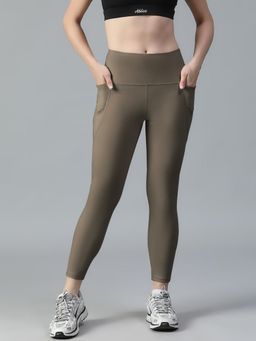 Athlisis - Olive Women's Dry-Tech Workout Gym, Yoga, Running and Training Tights