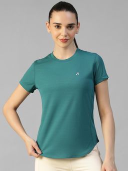 Athlisis - Teal Women's E-Dry Slim Fit T-Shirt