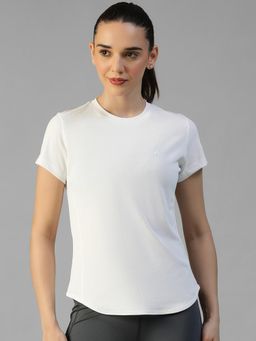 Athlisis - White Women's E-Dry Slim Fit T-Shirt