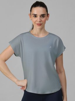 Athlisis - Grey Women's E-Dry Slim Fit T-Shirt