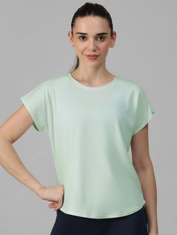 Athlisis - Green Women's E-Dry Slim Fit T-Shirt