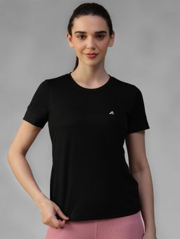 Athlisis - Black Women's E-Dry Slim Fit T-Shirt