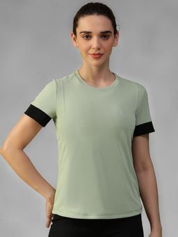Athlisis - Green Women's E-Dry Slim Fit T-Shirt