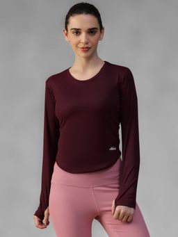 Athlisis - Wine Women's E-Dry Slim Fit T-Shirt