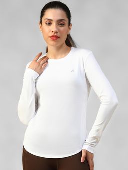 Athlisis - White Women's E-Dry Slim Fit T-Shirt