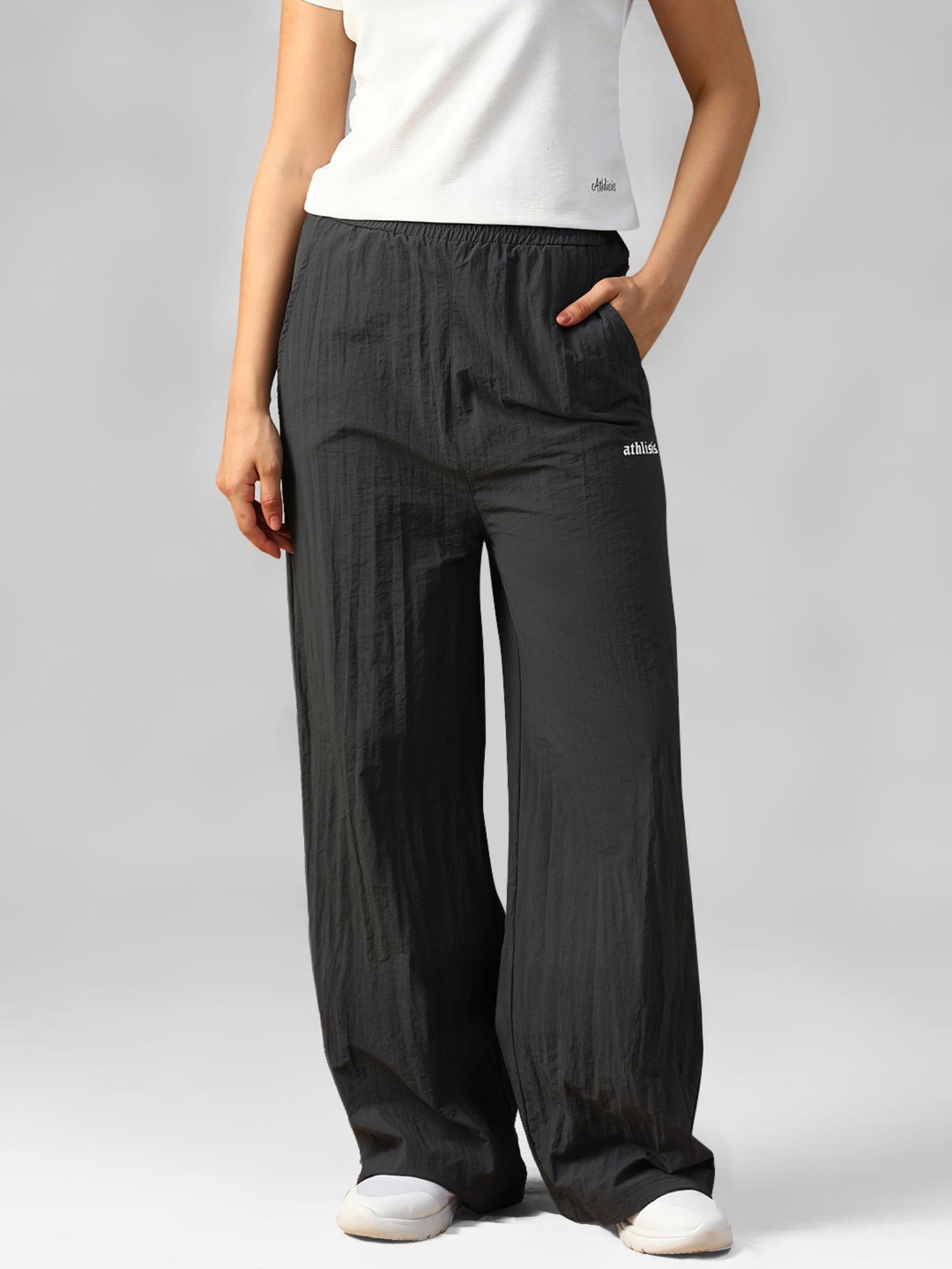 athlisis Grey Women's Relaxed Fit Mid-Rise Trackpant-picture-11