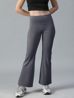 Athlisis - Grey Women's High-Waist Yoga Trackpant