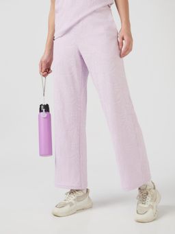 Technosport - Purple Women's Textured Straight Fit Trackpant