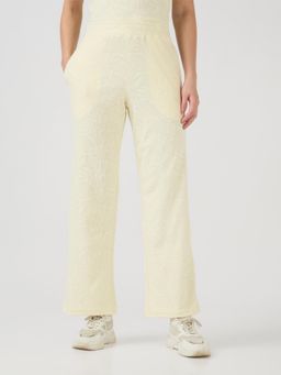 Technosport - Yellow Women's Textured Straight Fit Trackpant