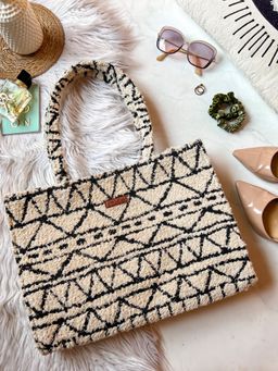 Maisha - Monochrome Fuzz Box Bag