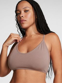 Victoria's Secret - Pink Taupe Base Cotton Racerback Bralette (XL)