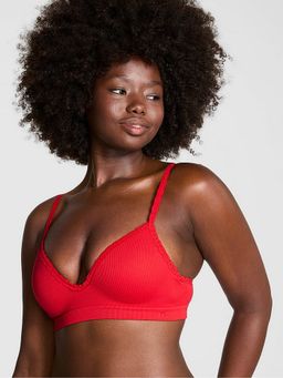 Victoria's Secret - Pink Red Comfort Seamless Push-Up Wireless Bra