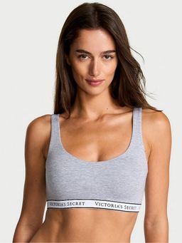 Victoria's Secret - The Grey Cotton Wireless Scoop Bralette
