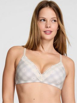 Victoria's Secret - Pink Wear Everywhere Grey Checks Demi Bra