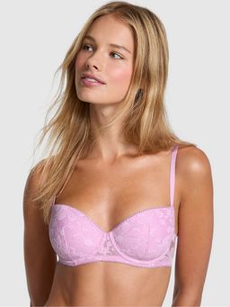 Victoria's Secret - Pink Wink Self Design Balconette Bra