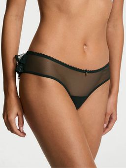 Victoria's Secret - Very Sexy Jingle Belle Ruffled Mesh Green Cheeky Panty