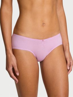 Victoria's Secret - Purple Stretch Cotton Heart Lace Hiphugger Panty