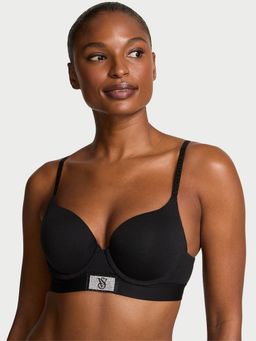 Victoria's Secret - The Black Perfect Shape Shine Patch Push-Up Bra