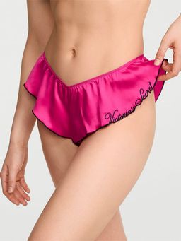 Victoria's Secret - Pink Satin Flutter Cheeky Panty