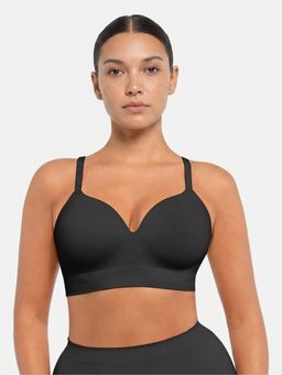 Shop The Edit - Black Wireless Push-Up Seamless Full Coverage Bra