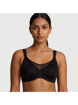 Shop The Edit - Black Full Coverage Underwire Minimizer Bra
